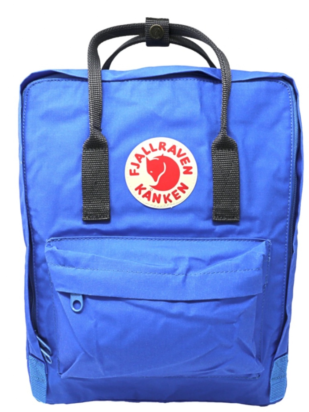 Fjallraven Kanken Backpack in Vibrant Royal Blue with Black Straps